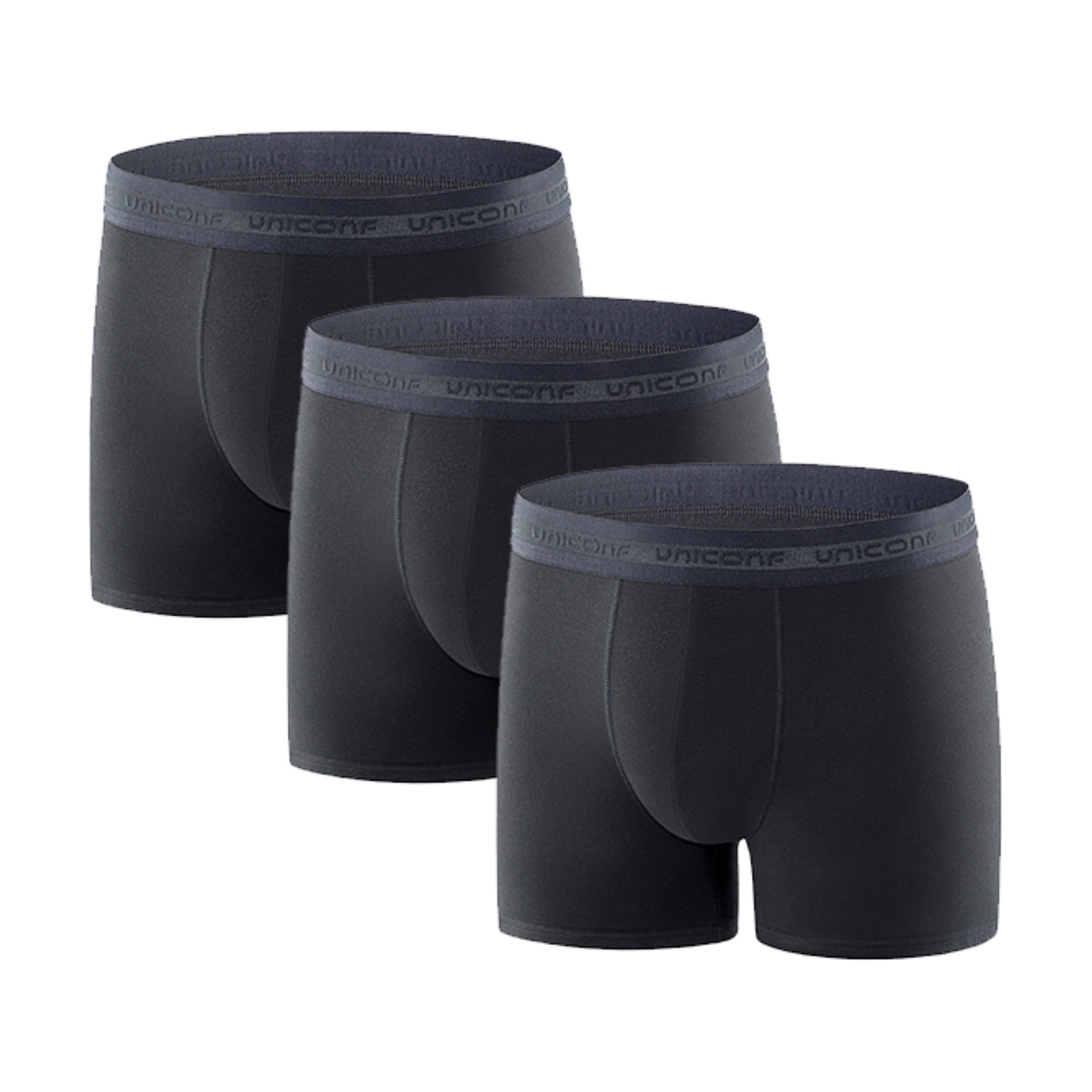 Труси-боксери чоловічі Uniconf UBB08, Black, розмір, XL, 3 шт